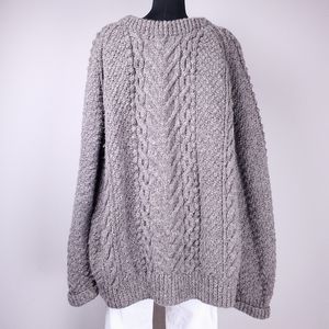 VTG HOUSE OF IRELAND new wool fisherman sweater